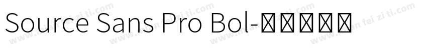 Source Sans Pro Bol字体转换